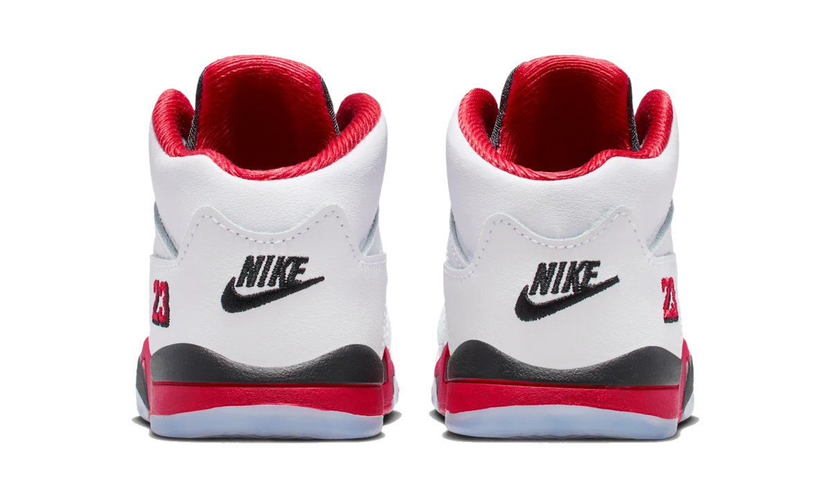 Overkicks - Air Jordan 5 Retro Fire Red Black Tongue (2025) (TD) (HQ7981-101) - imagen 6