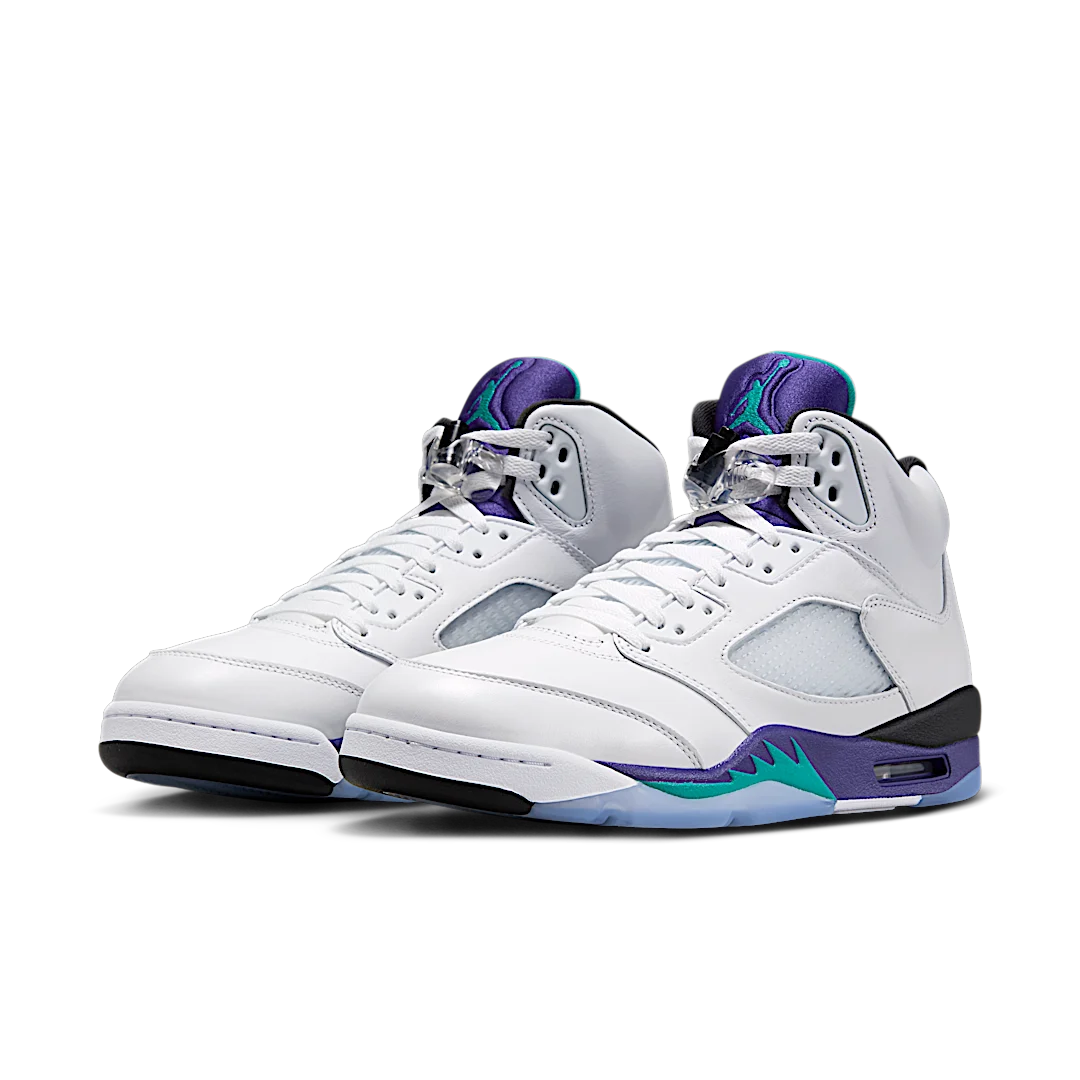 Overkicks - Air Jordan 5 Retro Grape (2025) (HQ7978-100) - vista trasera