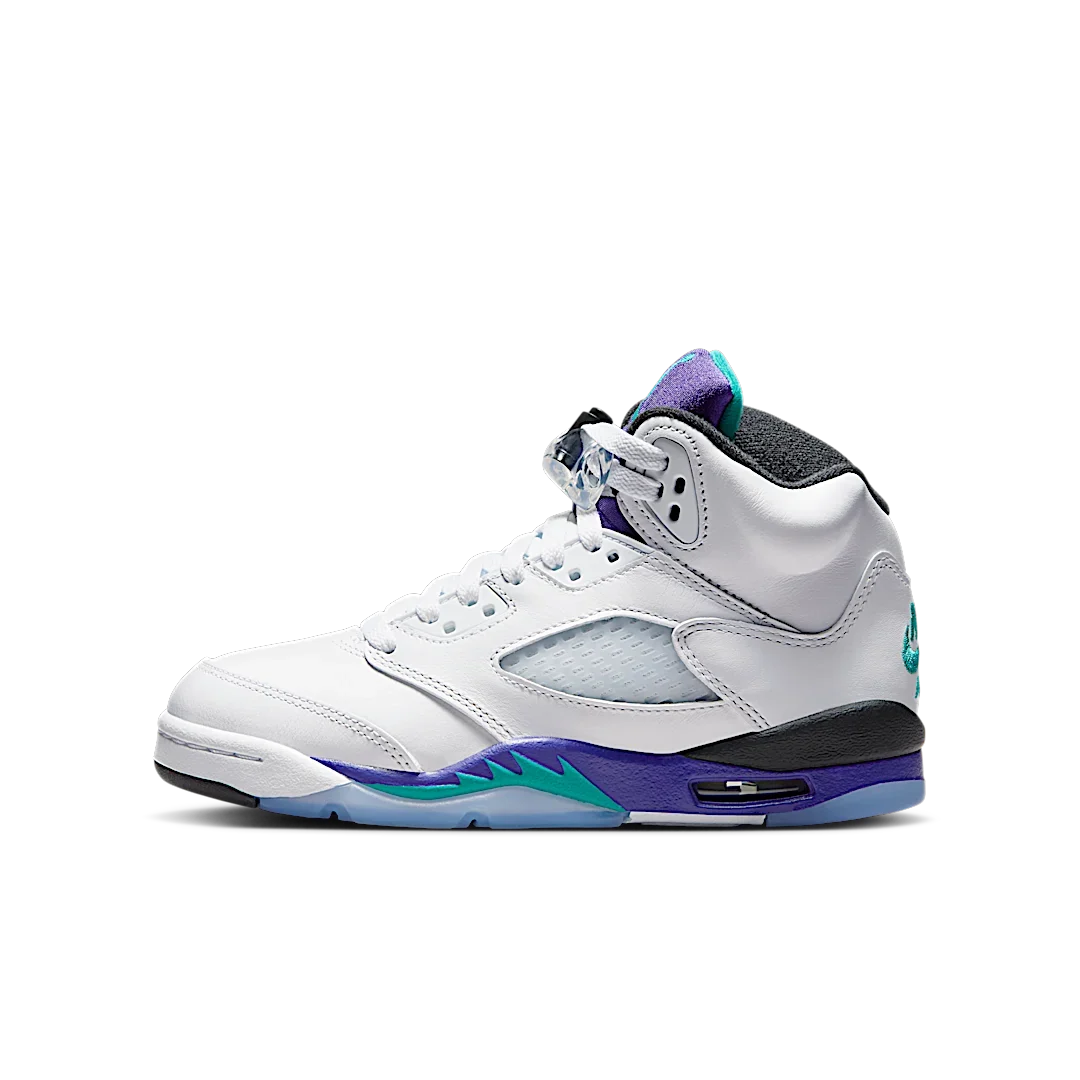 Overkicks - Air Jordan 5 Retro Grape (2025) (GS) (HQ7980-100) - vista lateral