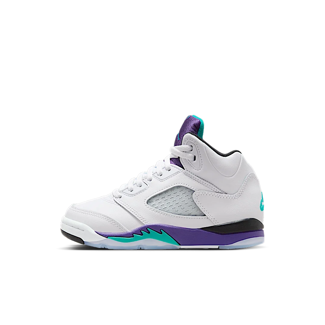Overkicks - Air Jordan 5 Retro Grape (2025) (PS) (HQ7979-100) - vista lateral