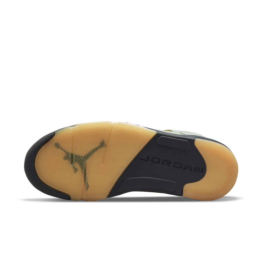 Overkicks - Air Jordan 5 Retro Jade Horizon (DC7501-300) - detalle suela