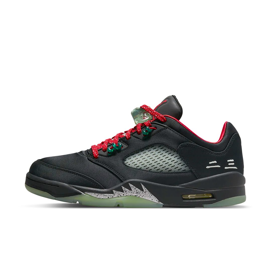 Overkicks - Air Jordan 5 Retro Low CLOT Jade (DM4640-036) - vista lateral