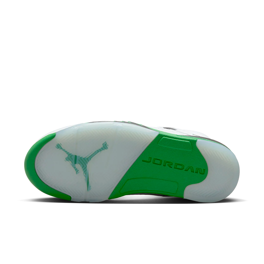 Overkicks - Air Jordan 5 Retro Lucky Green (DD9336-103) - detalle suela