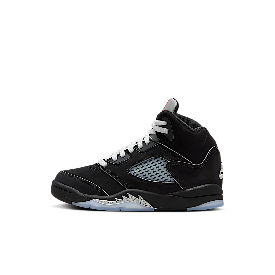 Overkicks - Air Jordan 5 Retro OG Black Metallic Reimagined (PS) (HF3978-001) - vista lateral
