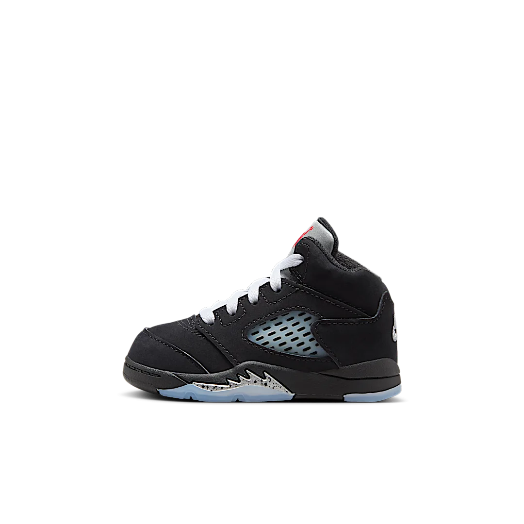 Overkicks - Air Jordan 5 Retro OG Black Metallic Reimagined (TD) (HF3977-001) - vista lateral