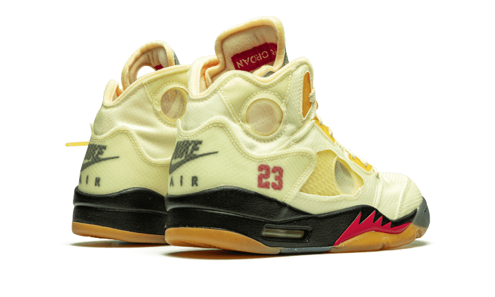 Overkicks - Air Jordan 5 Retro Off-White Sail (DH8565-100) - par completo