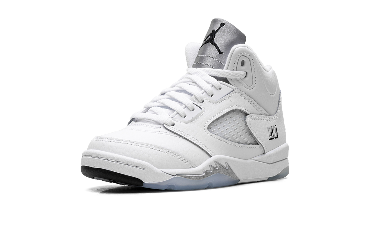 Overkicks - Air Jordan 5 Retro White Metallic (2026) (PS) (HQ7979-103) - imagen 4