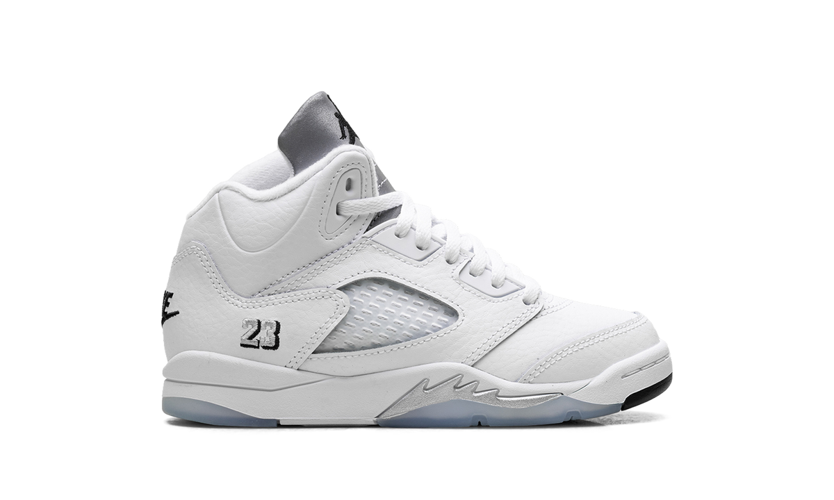 Overkicks - Air Jordan 5 Retro White Metallic (2026) (PS) (HQ7979-103) - imagen 6