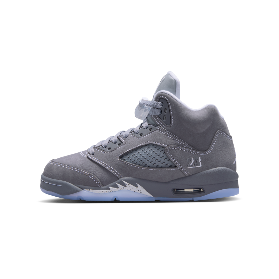 Overkicks - Air Jordan 5 Retro Wolf Grey (2026) (GS) (440888-002) - vista lateral