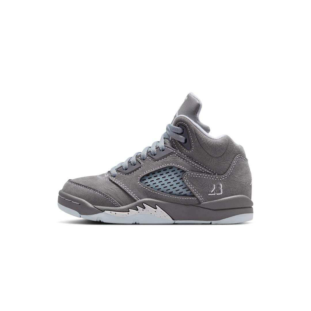 Overkicks - Air Jordan 5 Retro Wolf Grey (2026) (PS) (440889-002) - vista lateral