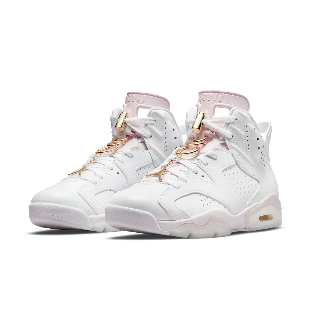 Overkicks - Air Jordan 6 Retro Gold Hoops (DH9696-100) - vista trasera