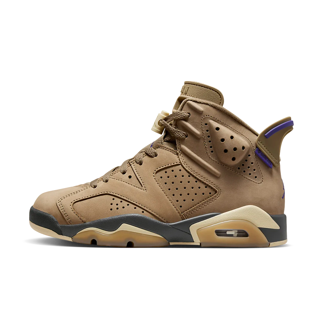 Overkicks - Air Jordan 6 Retro Gore-Tex Brown Kelp (FD1643-300) - vista lateral