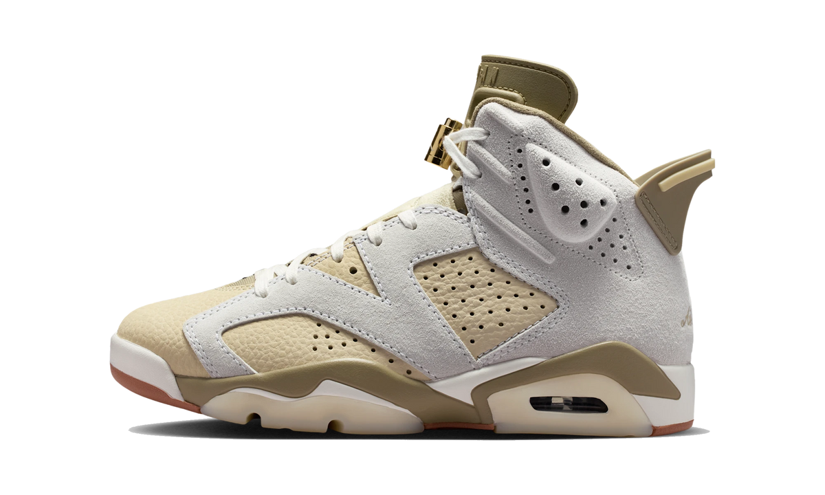 Overkicks - Air Jordan 6 Retro Neutral Olive (IR2009-133) - vista lateral