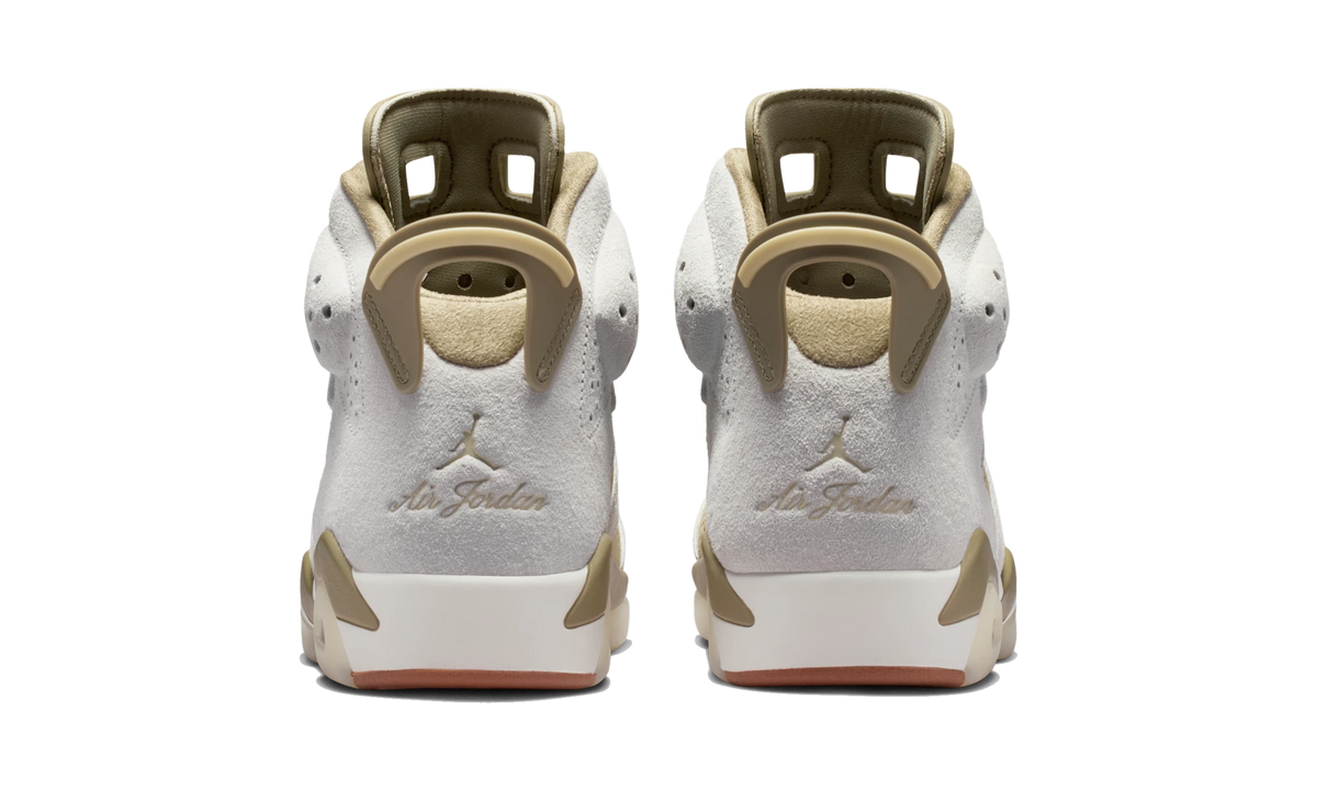 Overkicks - Air Jordan 6 Retro Neutral Olive (IR2009-133) - detalle talón