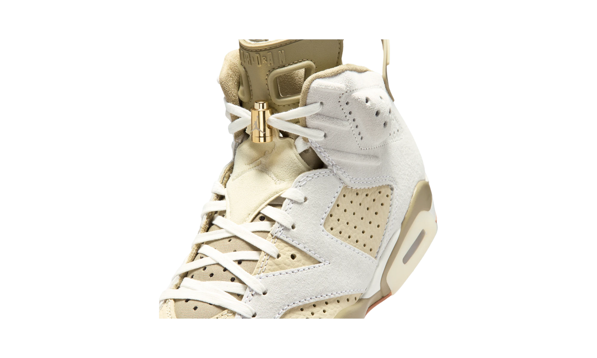 Overkicks - Air Jordan 6 Retro Neutral Olive (IR2009-133) - detalle lateral interior