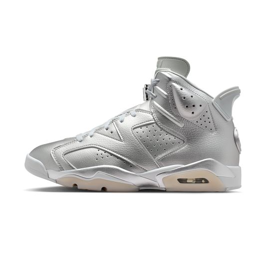 Overkicks - Air Jordan 6 Retro PSG Paris Saint-Germain Silver (IQ5135-001) - vista lateral