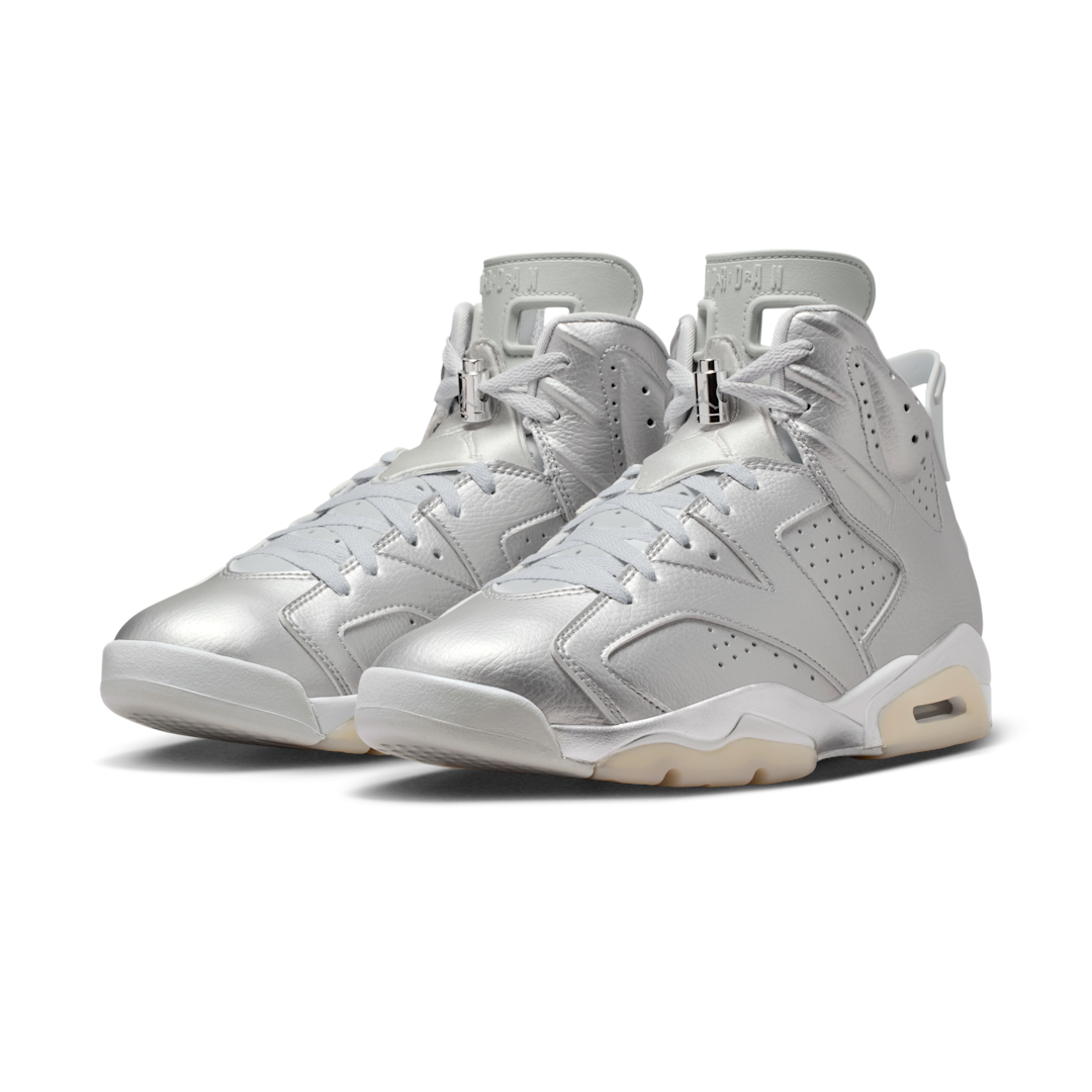 Overkicks - Air Jordan 6 Retro PSG Paris Saint-Germain Silver (IQ5135-001) - vista trasera