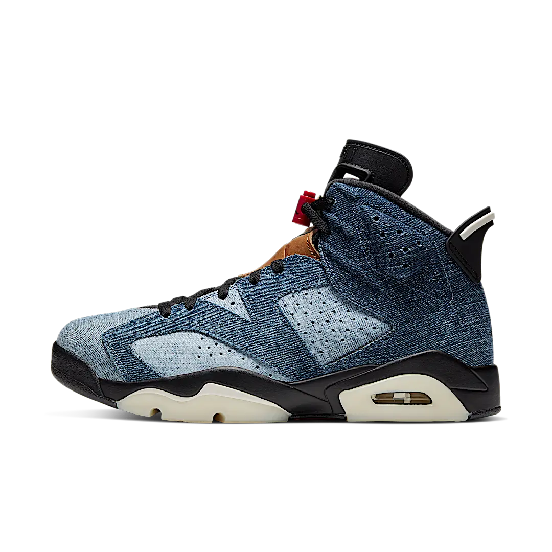 Overkicks - Air Jordan 6 Retro Washed Denim (CT5350-401) - vista lateral