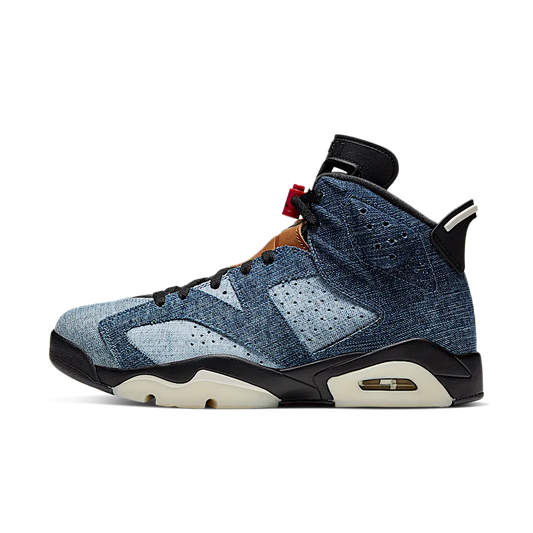Overkicks - Air Jordan 6 Retro Washed Denim (CT5350-401) - vista lateral