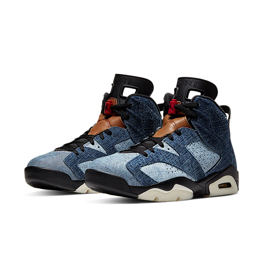 Overkicks - Air Jordan 6 Retro Washed Denim (CT5350-401) - vista trasera