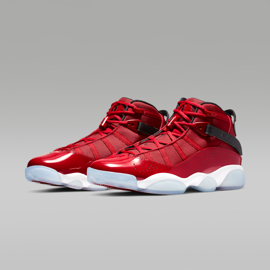 Overkicks - Air Jordan 6 Rings Gym Red (322992-601) - vista trasera