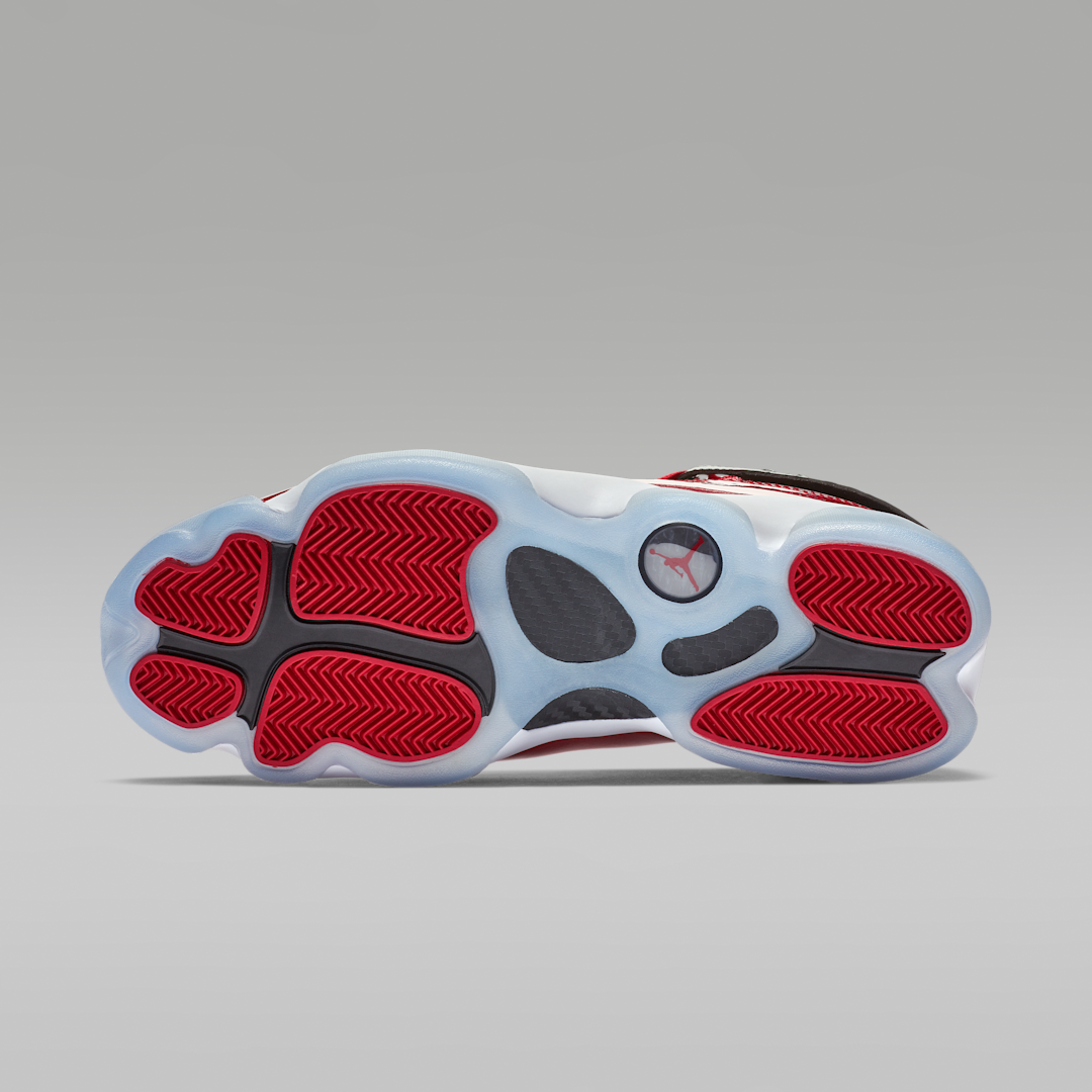 Overkicks - Air Jordan 6 Rings Gym Red (322992-601) - detalle suela