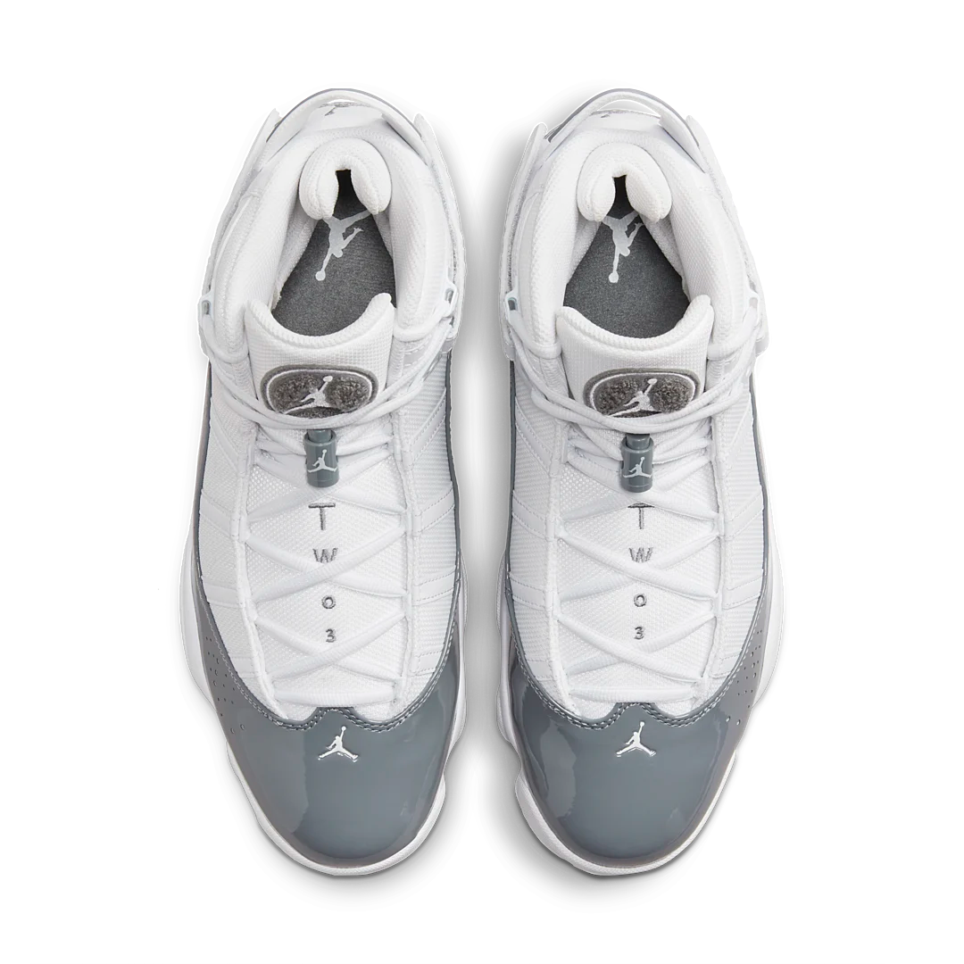 Overkicks - Air Jordan 6 Rings White Cool Grey (322992-121) - par completo
