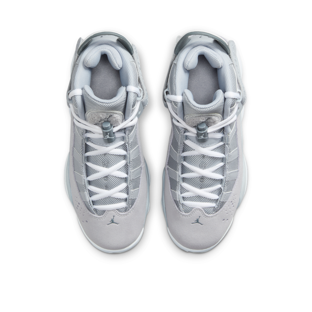 Overkicks - Air Jordan 6 Rings Wolf Grey White Cool Grey (GS) (323419-009) - imagen 3