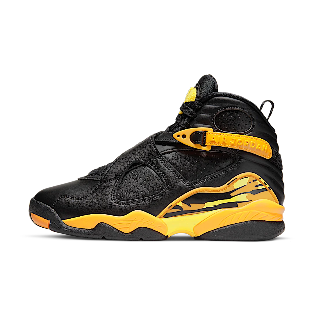 Overkicks - Air Jordan 8 Retro Taxi Yellow Black (CI1236-007) - vista lateral