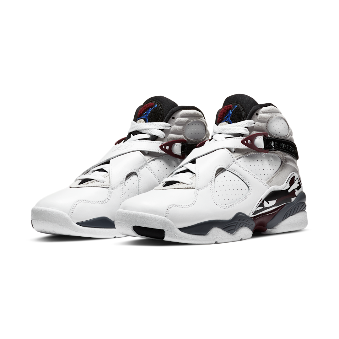 Overkicks - Air Jordan 8 Retro White Burgundy (CI1236-104) - vista trasera