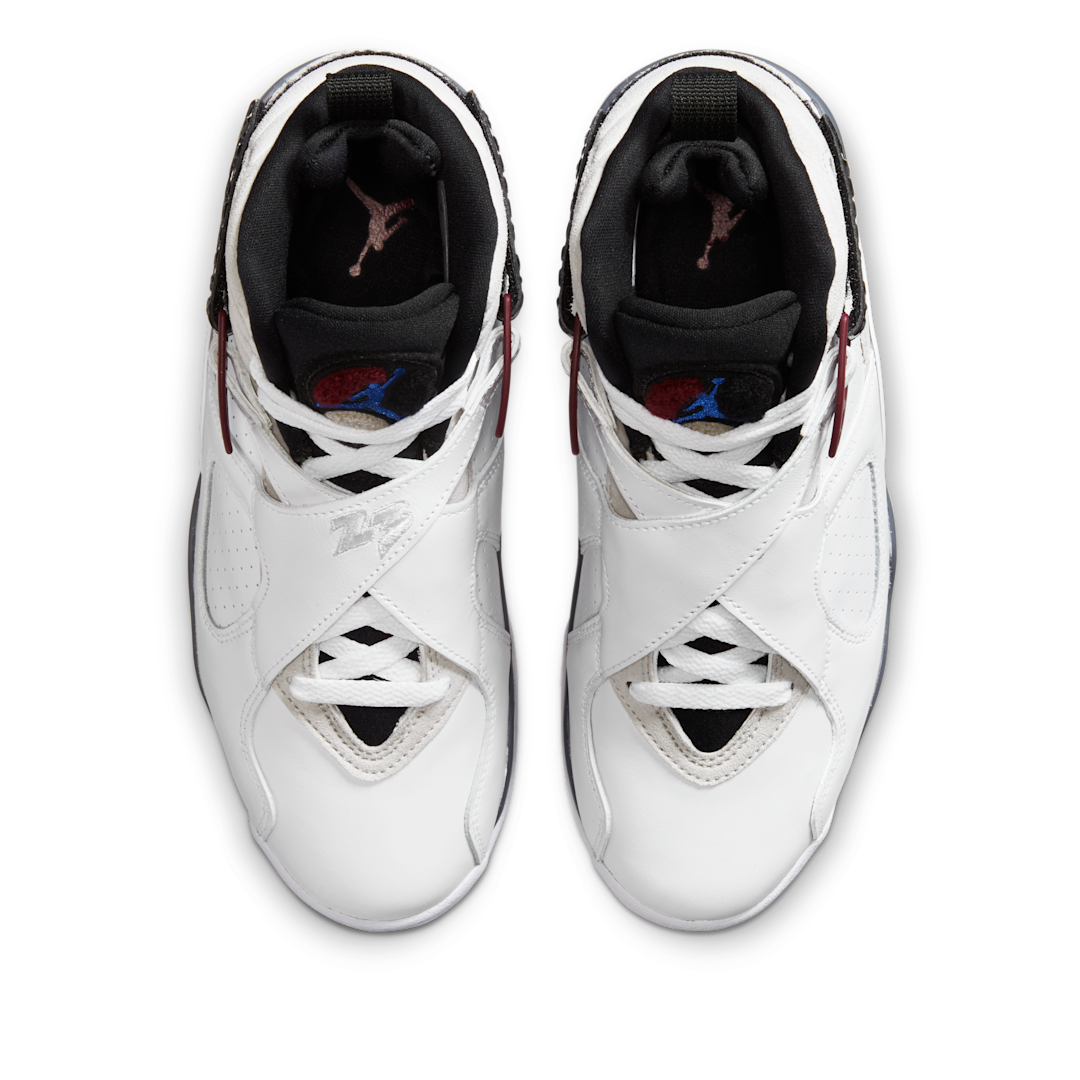 Overkicks - Air Jordan 8 Retro White Burgundy (CI1236-104) - par completo