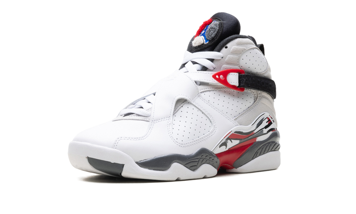 Overkicks - Air Jordan 8 Retro White True Red (2025) (GS) (305368-100) - imagen 3