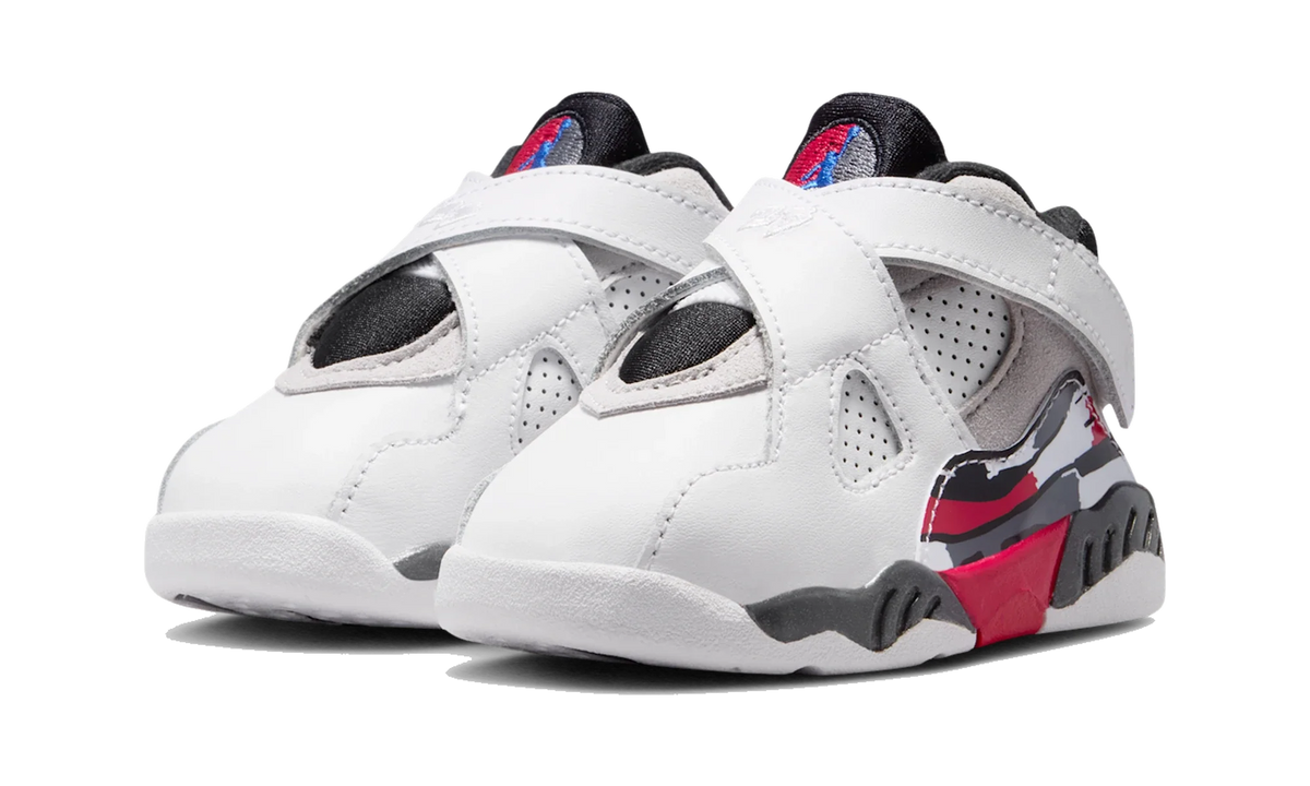 Overkicks - Air Jordan 8 Retro White True Red (2025) (TD) (305360-100) - imagen 2