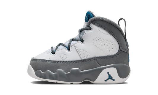 Overkicks - Air Jordan 9 Retro Flint Grey French Blue (2026) (TD) (401812-100) - vista lateral