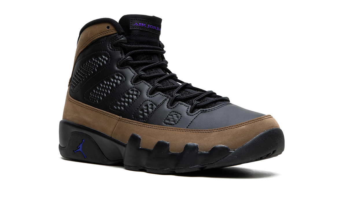 Overkicks - Air Jordan 9 Retro Light Olive Concord (CT8019-034) - detalle lateral interior