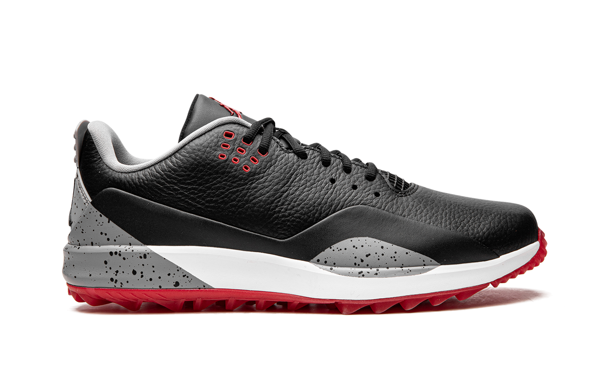 Overkicks - Air Jordan ADG 3 Golf Black Cement (CW7242-001) - detalle talón