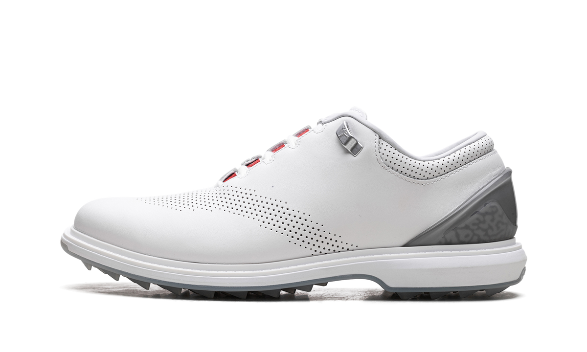 Overkicks - Air Jordan ADG 4 Golf White Pure Platinum (DM0103-105) - vista lateral