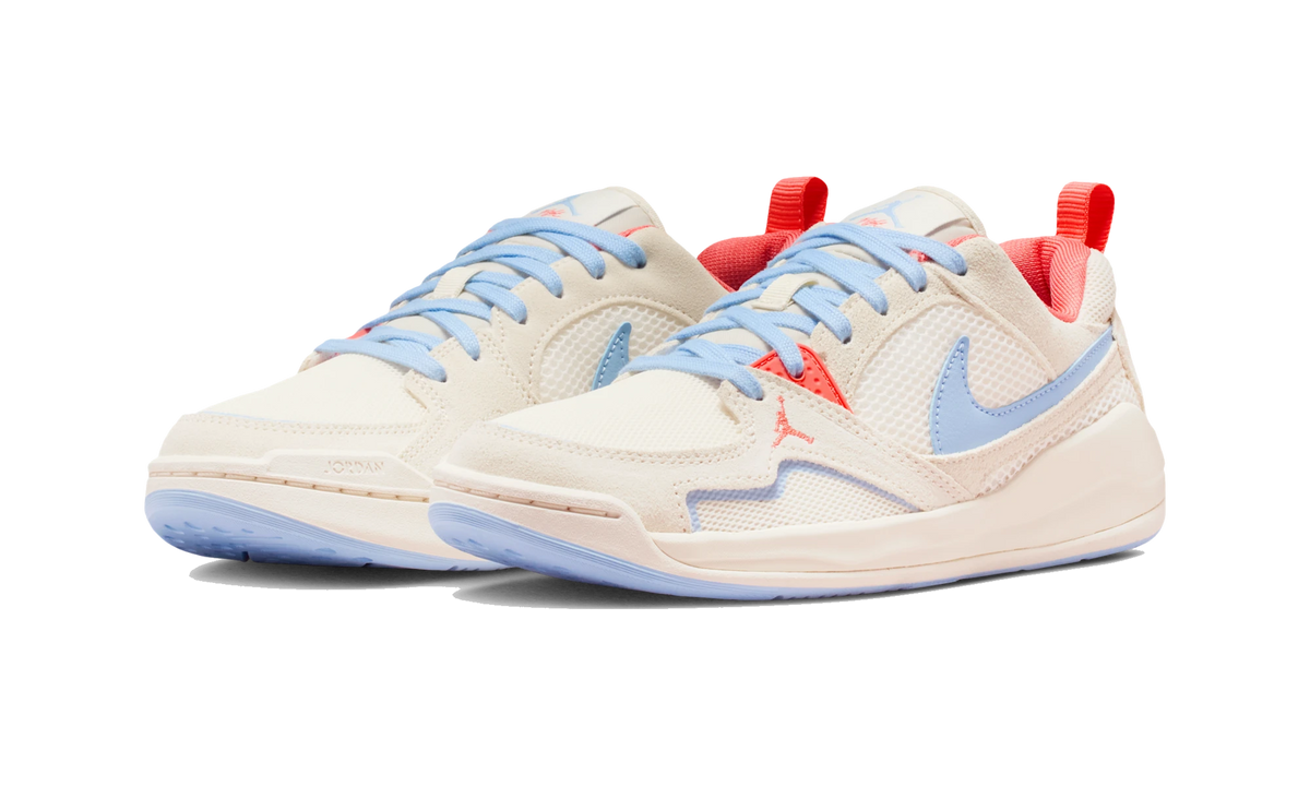 Overkicks - Air Jordan CMFT Era Pale Ivory Mango Psychic Blue (HJ6778-100) - vista trasera