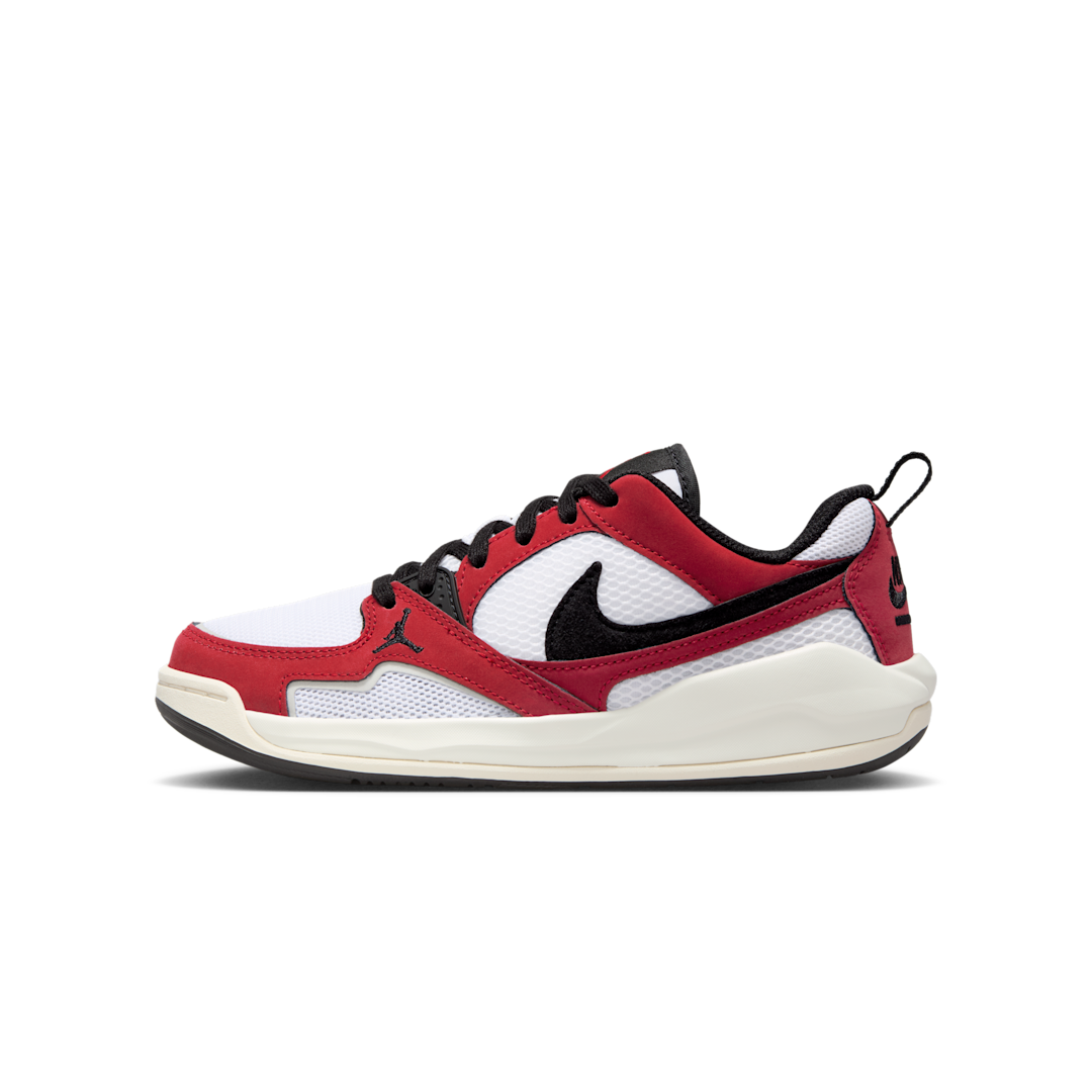 Overkicks - Air Jordan CMFT Era White Varsity Red Sail Black (HQ0506-106) - vista lateral