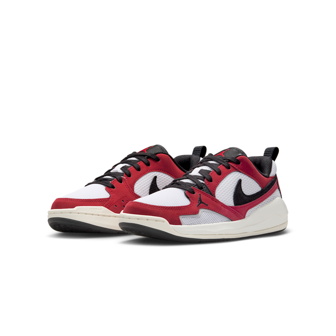 Overkicks - Air Jordan CMFT Era White Varsity Red Sail Black (HQ0506-106) - vista trasera