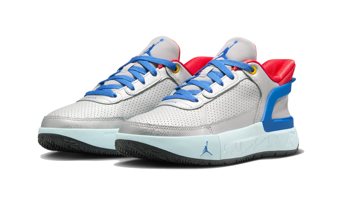 Overkicks - Air Jordan DAY1 EO Metallic Silver Light Crimson Glacier Blue Game Royal (GS) (FQ1306-003) - imagen 2