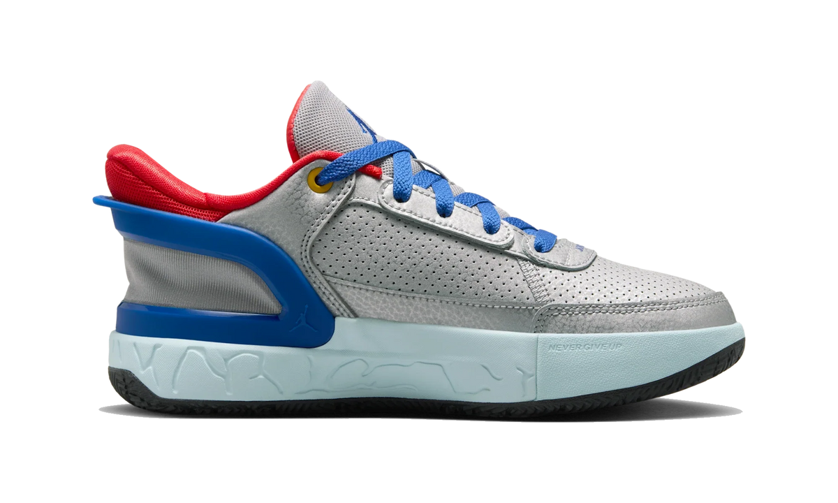Overkicks - Air Jordan DAY1 EO Metallic Silver Light Crimson Glacier Blue Game Royal (GS) (FQ1306-003) - imagen 4