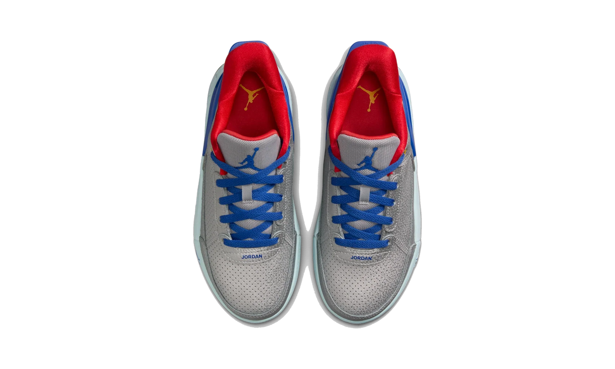 Overkicks - Air Jordan DAY1 EO Metallic Silver Light Crimson Glacier Blue Game Royal (GS) (FQ1306-003) - imagen 5