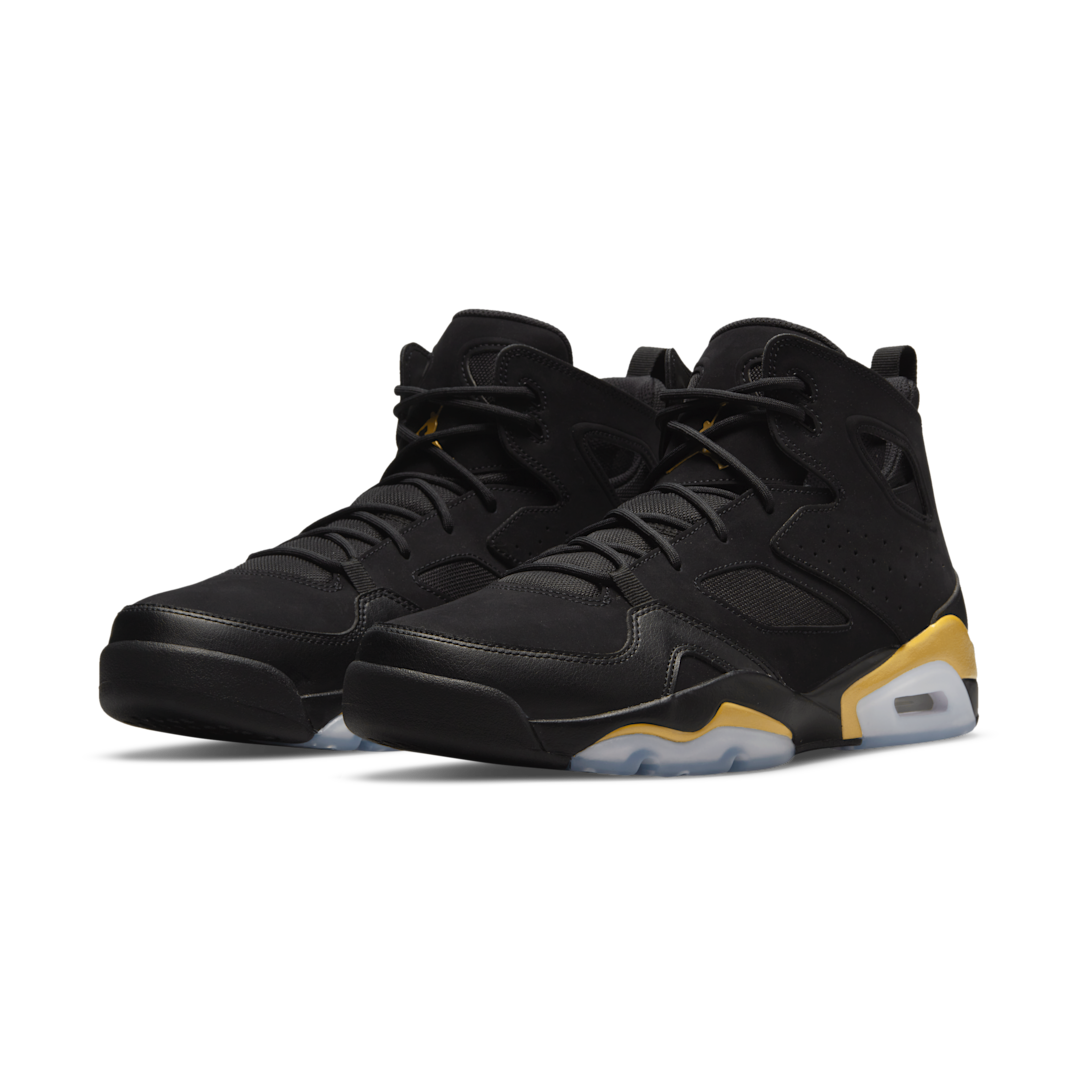 Overkicks - Air Jordan Flight Club 91 Black Metallic Gold (2021) (DC7329-007) - vista trasera