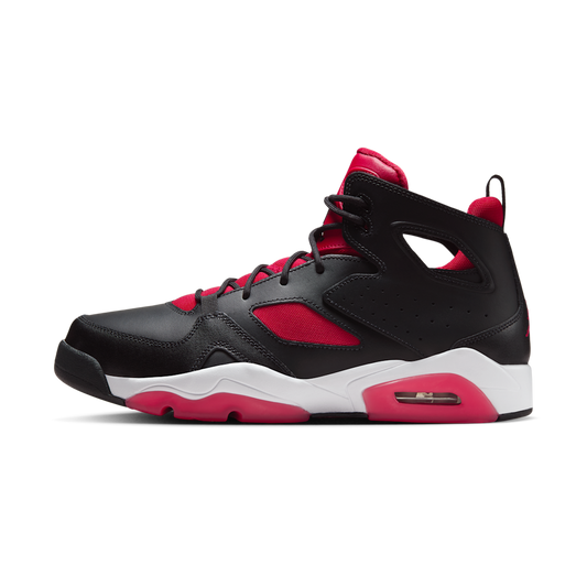 Overkicks - Air Jordan Flight Club 91 Black White Varsity Red (DC7329-061) - vista lateral