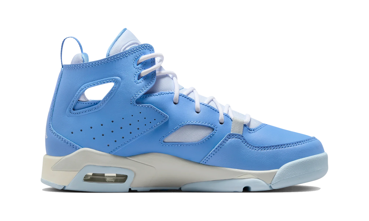Overkicks - Air Jordan Flight Club '91 Legend Blue Pure Platinum Sail Hydrogen Blue (GS) (DM1685-400) - imagen 4