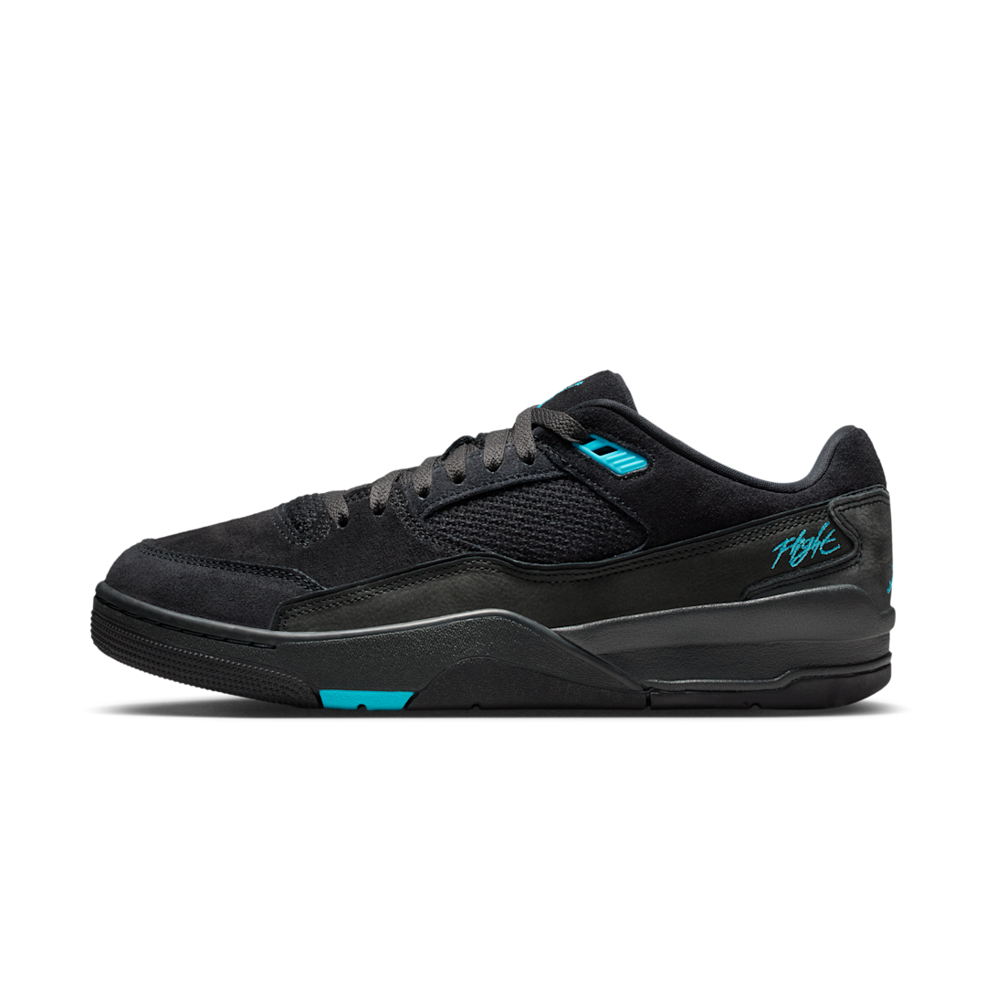 Overkicks - Air Jordan Flight Court Black Gamma Blue (HF3255-040) - vista lateral