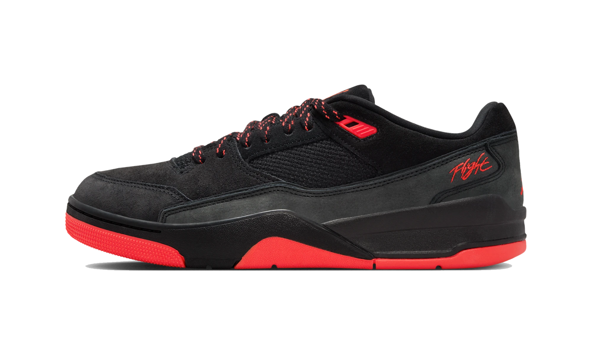 Overkicks - Air Jordan Flight Court Black Infrared (HF3255-011) - vista lateral