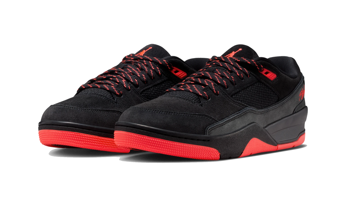 Overkicks - Air Jordan Flight Court Black Infrared (HF3255-011) - vista trasera