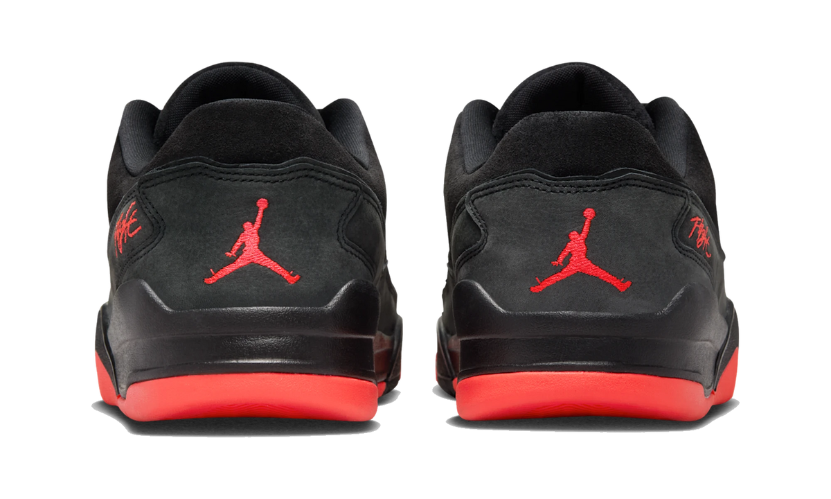 Overkicks - Air Jordan Flight Court Black Infrared (HF3255-011) - detalle talón